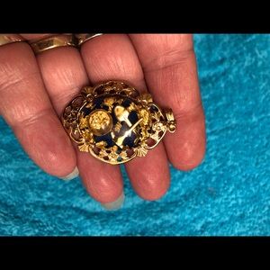 Vintage necklace made with real gold pieces RARE